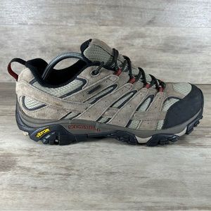 Merrell Moab 2 Low Leather Hiking Shoe Sneaker Waterproot Brown Men 12 Wide